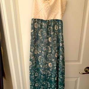 Streetwear Society Green and White, Large Summer Dress